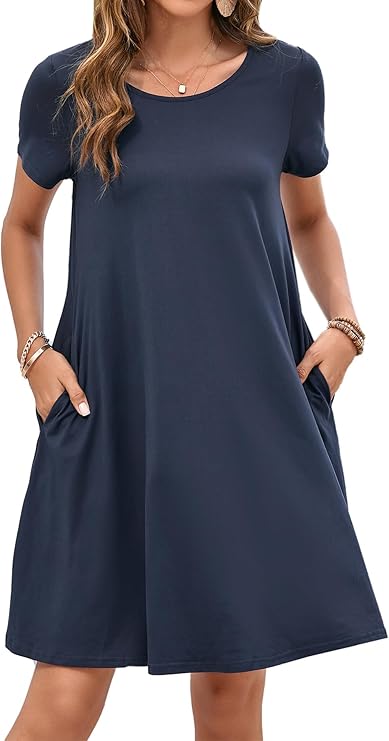 T-shirt Dress Women Short Sleeve